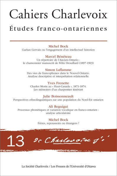 Cahiers Charlevoix 13: Études franco-ontariennes