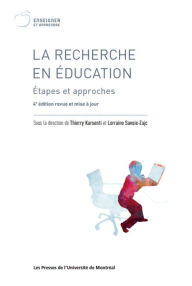 Title: La recherche en éducation: Étapes et approches. 4e édition revue et mise à jour, Author: Thierry Karsenti