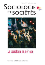 Title: Sociologie et sociétés. Vol. 49 No. 2, Automne 2017: La sociologie numérique, Author: Michel Lallement