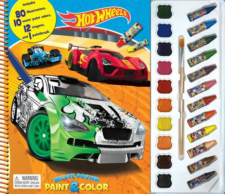 Hot Wheels Deluxe Poster Paint & Color