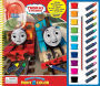 THOMAS POSTER PAINT & COLOR w FIGURINE