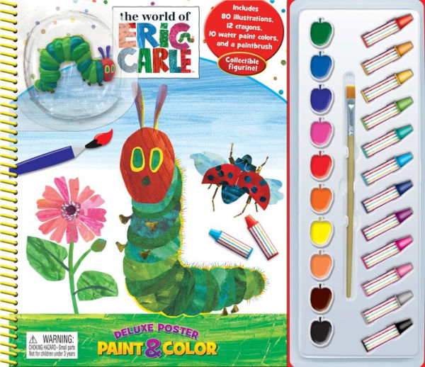 ERIC CARLE POSTER PAINT & COLOR w FIGURINE