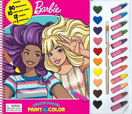 MATTEL BARBIE DELUXE POSTER PAINT & COLOR