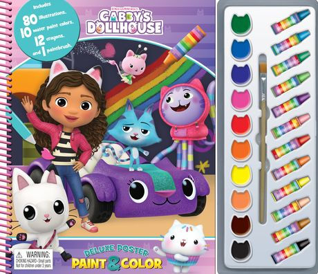 Gabby's Dollhouse Universal Deluxe Poster Paint & Color