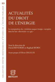 Title: Actualités du droit de l'énergie: La transposition du 