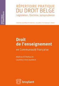 Title: Droit de l'enseignement: en Communauté française, Author: Mathias El Berhoumi