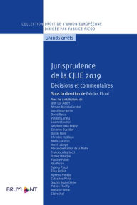 Title: Jurisprudence de la CJUE 2019: Décisions et commentaires, Author: Fabrice Picod