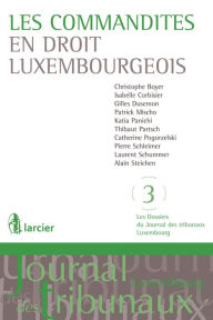 Title: Les commandites en droit luxembourgeois, Author: Christophe Boyer