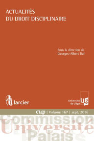 Title: Actualités du droit disciplinaire, Author: Georges-Albert Dal