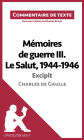 Mémoires de guerre III. Le Salut, 1944-1946 - Excipit de Charles de Gaulle (Commentaire de texte): Commentaire et Analyse de texte