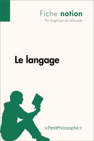Title: Le langage (Fiche notion): LePetitPhilosophe.fr - Comprendre la philosophie, Author: Angélique de Laforcade