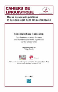 Title: Sociolinguistique et éducation: Contributions au repérage du champ avec exemples de diversités linguistiques sur des terrains variés - 2015 - 41.2, Author: Philippe Blanchet