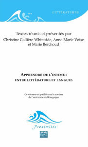 Title: Apprendre de l'intime : entre littérature et langues, Author: Christine Collière-Whiteside