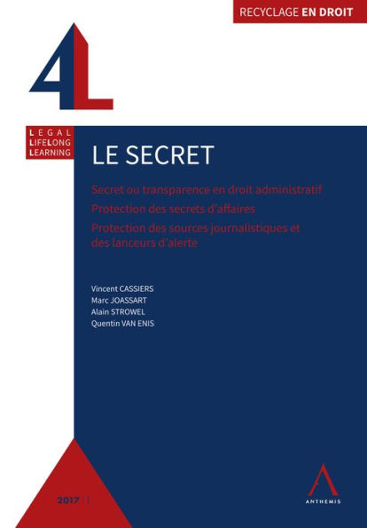 Le secret: Secret ou transparence en droit administratif - Protection des secrets d'affaires - Protection des sources journalistiques et lanceurs d'alerte