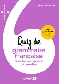 Title: Quiz de grammaire française, Author: Annick Englebert