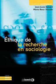 Title: Éthique de la recherche en sociologie, Author: Jean-Louis Genard