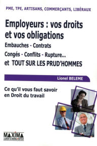 Title: Employeurs : vos droits et vos obligations, Author: Lionel Beleme