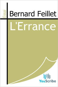 Title: L'Errance, Author: Bernard Feillet