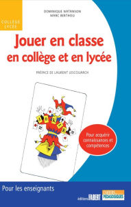 Title: Jouer en classe, Author: Marc Berthou