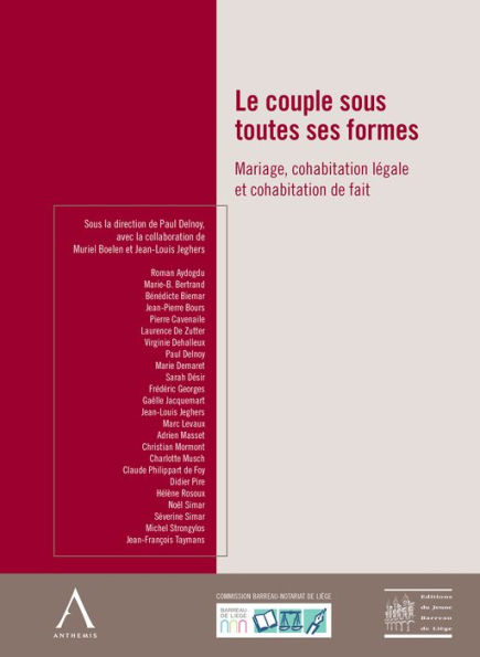 Le couple sous toutes ses formes: Mariage - Cohabitation légale - Cohabitation de fait (Droit belge)