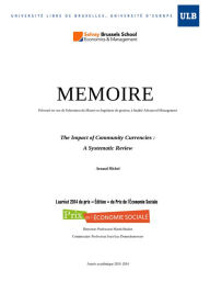 Title: The Impact of Community Currencies : A Systematic Review, Author: Arnaud Michel