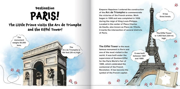 The Little Prince Around The World: An Illustrated Adventure of Famous Landmarks - Travel Book for Kids Ages 6-8 Educational Summer Read for Curious Minds