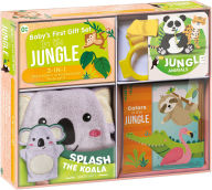 Title: Jungle Fun Baby Gift Set: Soft Books for Toddlers 1-3, Waterproof Bath Book, Stroller Book, Wash Mitt - Great Newborn Gift, Author: CrackBoom! Books