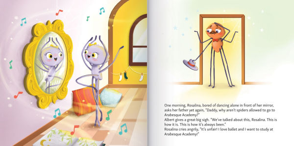 Rosalina, Spider Ballerina - A Dance Story for Kids Kids Books Ages 4-8 Picture Book on Perseverance & Self-Esteem Pre-K to Grade 3