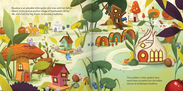 Rosalina, Spider Ballerina - A Dance Story for Kids Kids Books Ages 4-8 Picture Book on Perseverance & Self-Esteem Pre-K to Grade 3