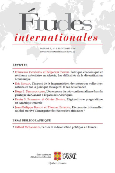 Études internationales. Vol. 50 No. 1, Printemps 2019