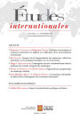 Études internationales. Vol. 50 No. 1, Printemps 2019