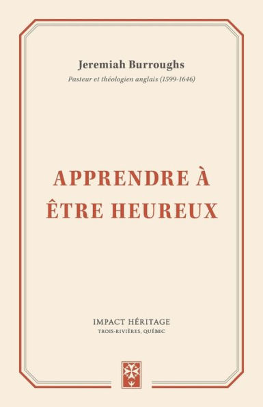 Apprendre à être heureux (Learning to be Happy)