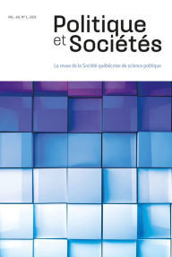 Title: Politique et Sociétés. Vol. 40 No. 1, 2021, Author: Learry Gagné