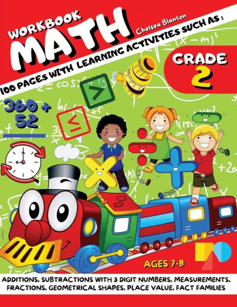 Math Workbook 2 Grade Ages 7-8: 100 Pages with Learning Activities such ...