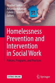 Title: Homelessness Prevention and Intervention in Social Work: Policies, Programs, and Practices, Author: Heather Larkin