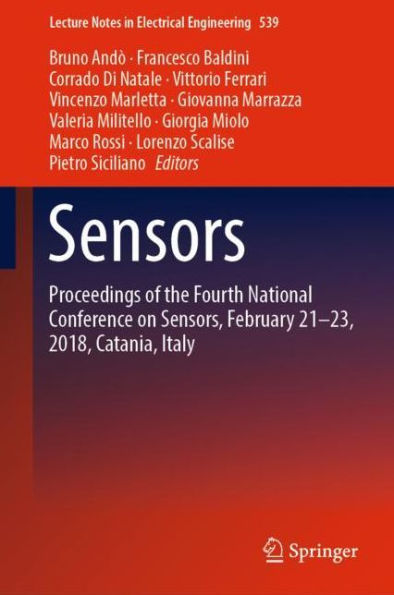 Sensors: Proceedings of the Fourth National Conference on Sensors, February 21-23, 2018, Catania, Italy