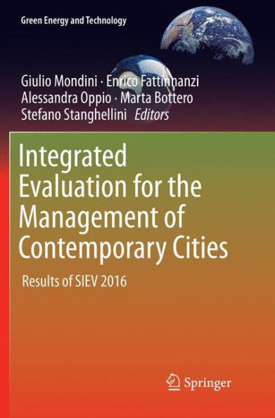 Integrated Evaluation for the Management of Contemporary Cities: Results SIEV 2016