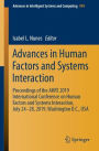 Advances in Human Factors and Systems Interaction: Proceedings of the AHFE 2019 International Conference on Human Factors and Systems Interaction, July 24-28, 2019, Washington D.C., USA