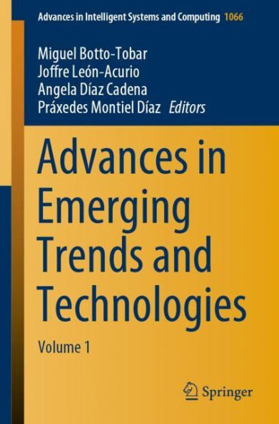 Advances in Emerging Trends and Technologies: Volume 1