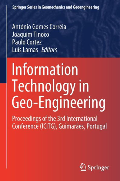 Information Technology Geo-Engineering: Proceedings of the 3rd International Conference (ICITG), Guimarï¿½es, Portugal