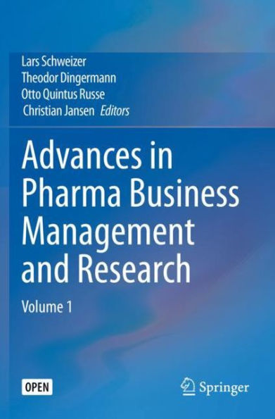 Advances in Pharma Business Management and Research: Volume 1