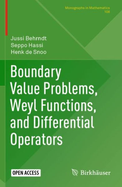 Boundary Value Problems, Weyl Functions, and Differential Operators