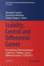 Stability, Control and Differential Games: Proceedings of the International Conference 