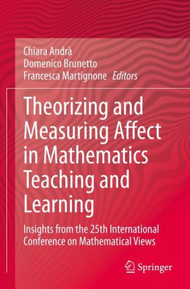 Theorizing and Measuring Affect Mathematics Teaching Learning: Insights from the 25th International Conference on Mathematical Views