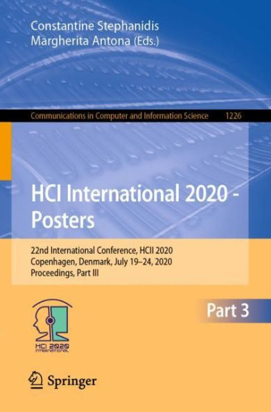 HCI International 2020 - Posters: 22nd Conference, HCII 2020, Copenhagen, Denmark, July 19-24, Proceedings, Part III