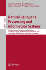 Natural Language Processing and Information Systems: 25th International Conference on Applications of Natural Language to Information Systems, NLDB 2020, Saarbrücken, Germany, June 24-26, 2020, Proceedings