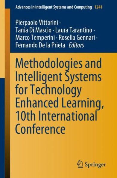 Methodologies and Intelligent Systems for Technology Enhanced Learning, 10th International Conference