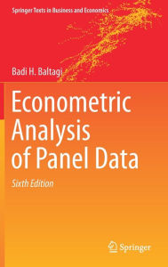 Title: Econometric Analysis of Panel Data, Author: Badi H. Baltagi