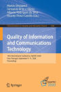 Quality of Information and Communications Technology: 13th International Conference, QUATIC 2020, Faro, Portugal, September 9-11, 2020, Proceedings
