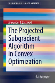 Title: The Projected Subgradient Algorithm in Convex Optimization, Author: Alexander J. Zaslavski